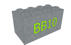 Betonový blok BB10 1200x600x600 mm
